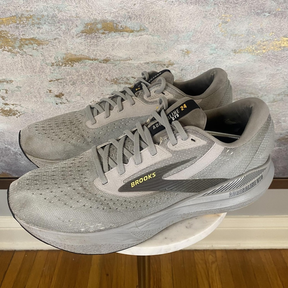 Brooks Adrenaline GTS 20 Shoes Mens Size 14 Gray Running Sneakers 1104371D084